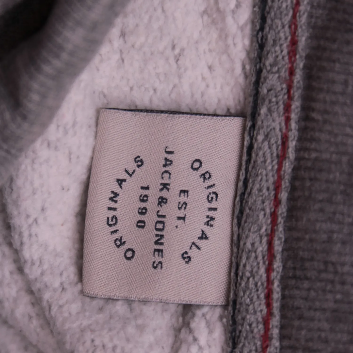 Серый свитшот JACK & JONES с надписью, размер 50 (L)